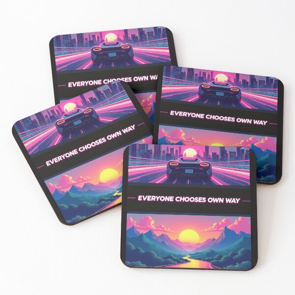 Item preview, The Choice – Everyone Chooses Own Way – Synthwave Urban & Nature Art designed and sold by GreenDreamArt.