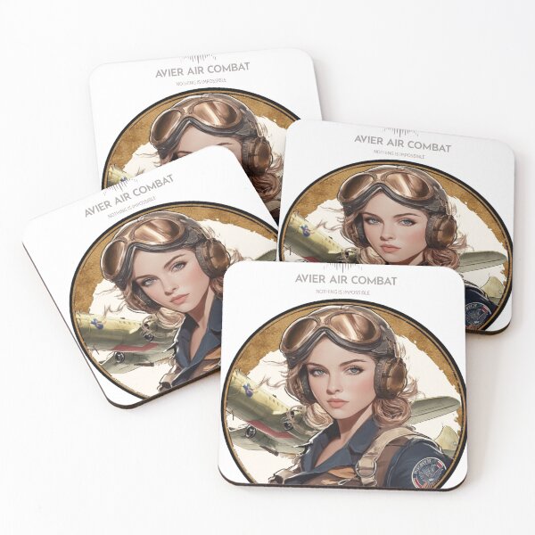 Item preview, Female fighter Avier pilot called Margaret designed and sold by AvierAero.