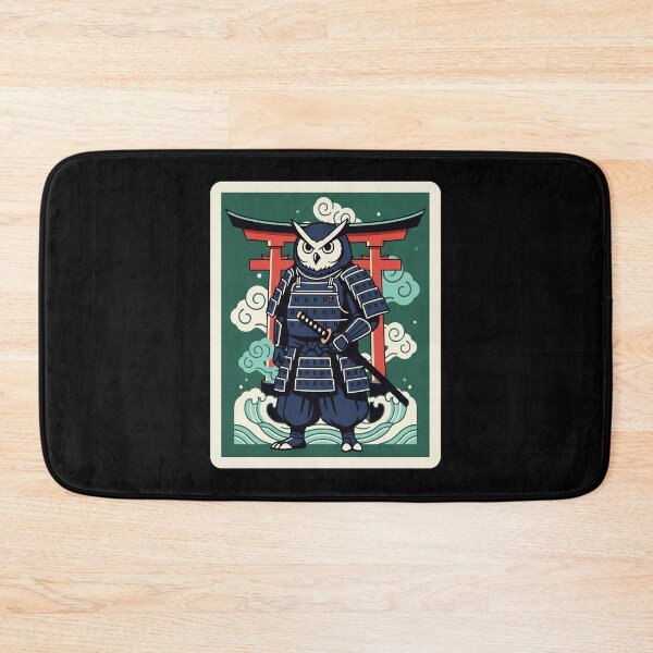 Item preview, Samurai Owl Japanese Style Warrior Illustration designed and sold by JordynLadukeg65.