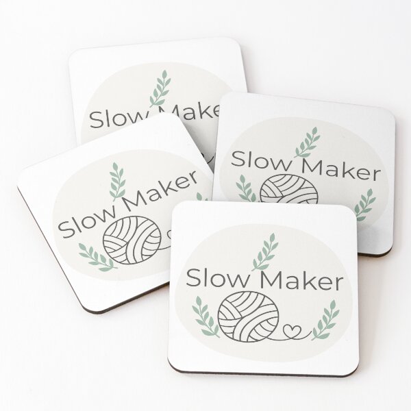 Item preview, Slow Maker cosy crochet & yarn craft design designed and sold by SipAndStitchCo.
