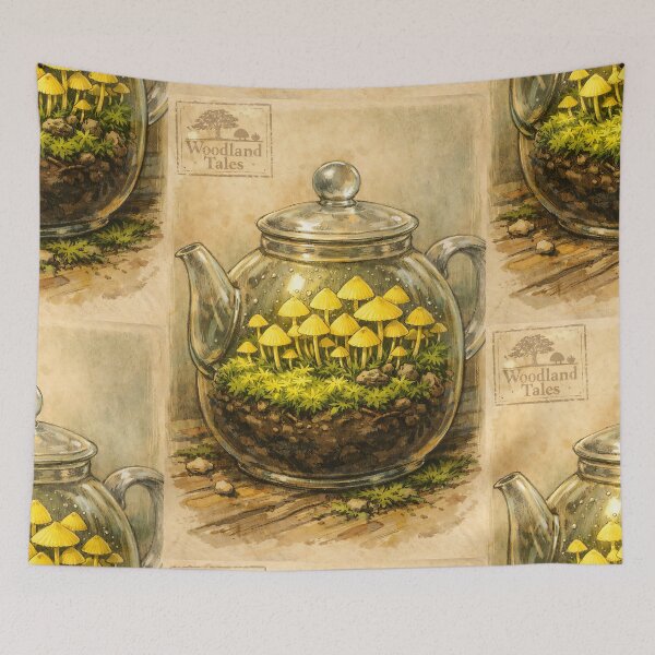 Item preview, The Terrarium Teapot - Mushcore designed and sold by bapupa.
