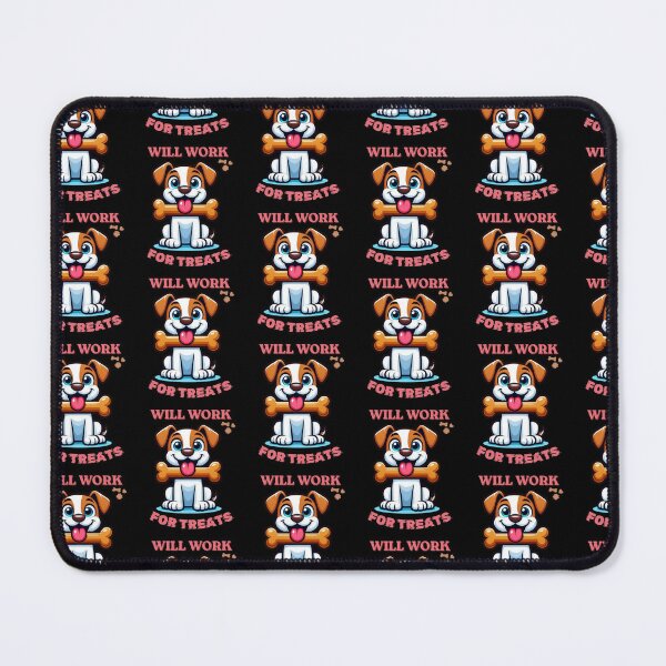 Item preview, Will Work for Treats – Funny Cute Dog Design designed and sold by ThePawsPrints.