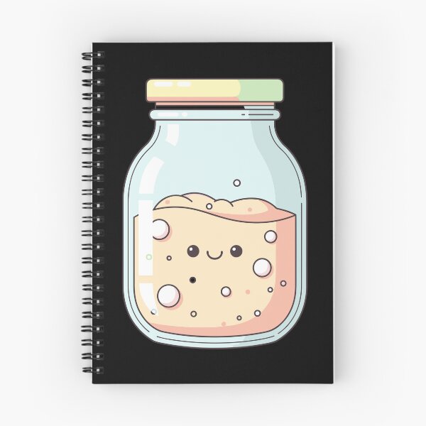Item preview, Cute Smiling Mason Jar with Bubbles Kawaii Art designed and sold by BRU Design.
