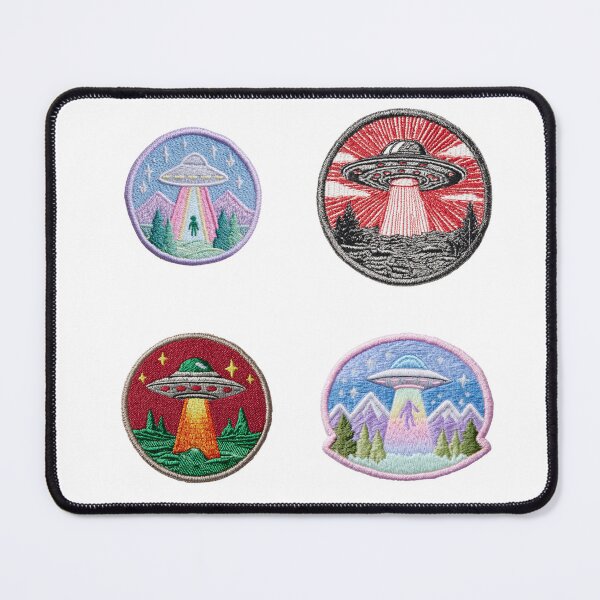 Item preview, Mini Ufo patch merit badges sticker pack designed and sold by MendaciousMina.