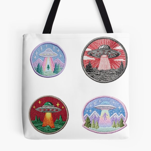 Item preview, Mini Ufo patch merit badges sticker pack designed and sold by MendaciousMina.