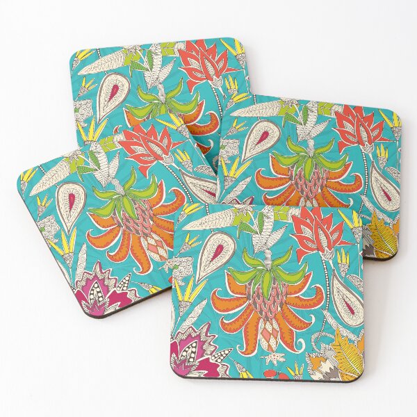 Item preview, chintz pop turquoise designed and sold by scrummy.