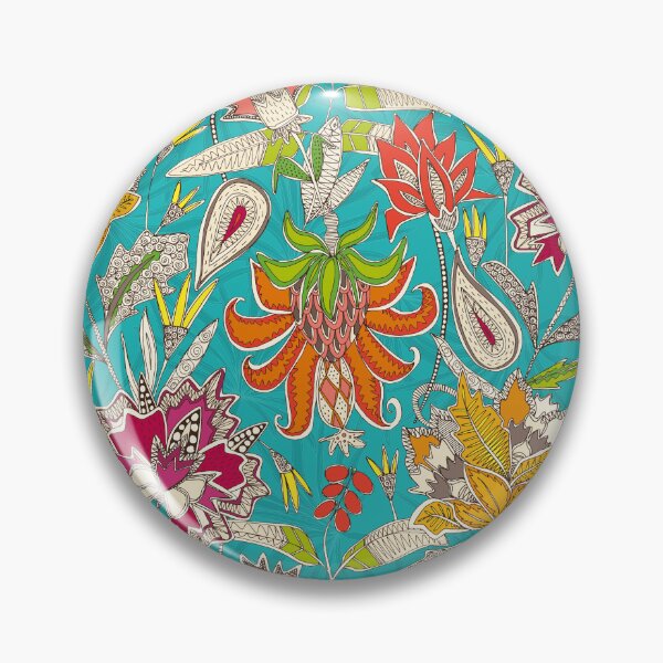 Item preview, chintz pop turquoise designed and sold by scrummy.
