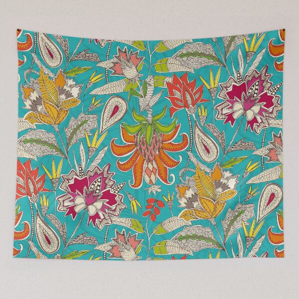 Item preview, chintz pop turquoise designed and sold by scrummy.