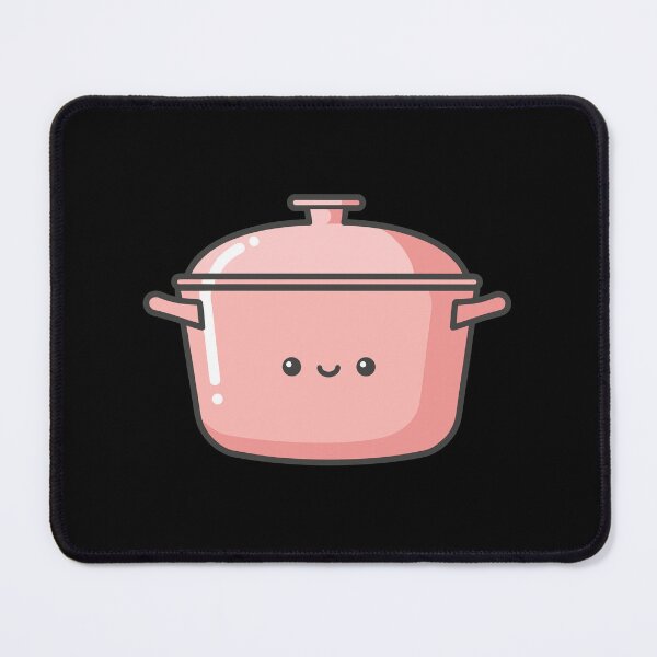 Item preview, Kawaii Dutch Oven with Smiling Face designed and sold by BRU Design.
