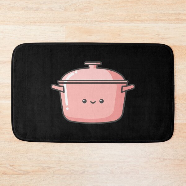 Item preview, Kawaii Dutch Oven with Smiling Face designed and sold by BRU Design.