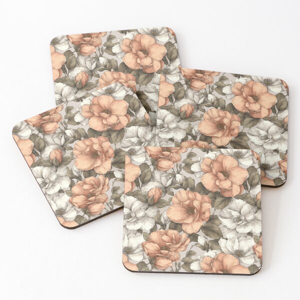 Item preview, Minimalistic Gardenias Floral  - Flower Bouquet Pattern  - Valentine'S Day Gifts designed and sold by RoyalStarsPatts.