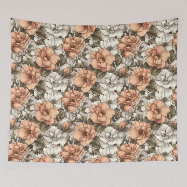 Item preview, Minimalistic Gardenias Floral  - Flower Bouquet Pattern  - Valentine'S Day Gifts designed and sold by RoyalStarsPatts.