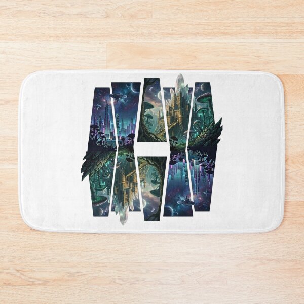 Item preview,  Sci Fi Fantasy Portal Art - Futuristic City and Crystal Castle designed and sold by Dzblack.