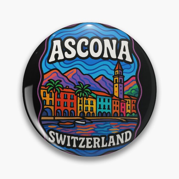 Artikelvorschau, Ascona, Schweiz – Trippy Art entworfen und verkauft von TomFrontierArt.