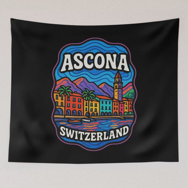 Item preview, Ascona Switzerland Trippy Art designed and sold by TomFrontierArt.