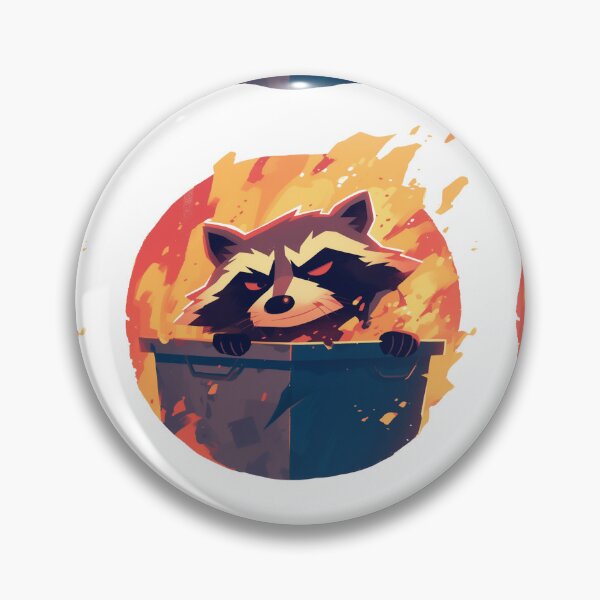 Item preview, Raccoon in a dumpster fire designed and sold by MendaciousMina.