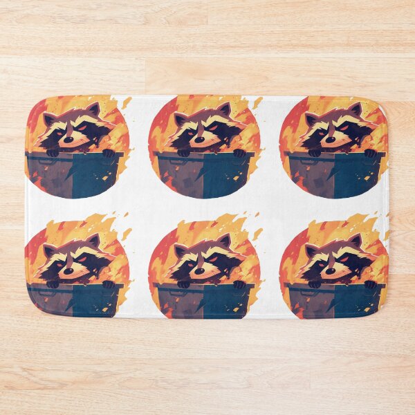 Item preview, Raccoon in a dumpster fire designed and sold by MendaciousMina.
