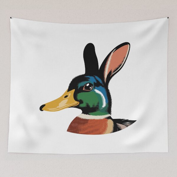 Item preview, Realistic Duck Rabbit Illusion Art - Detailed Wildlife Illustration designed and sold by ArthousePromos.