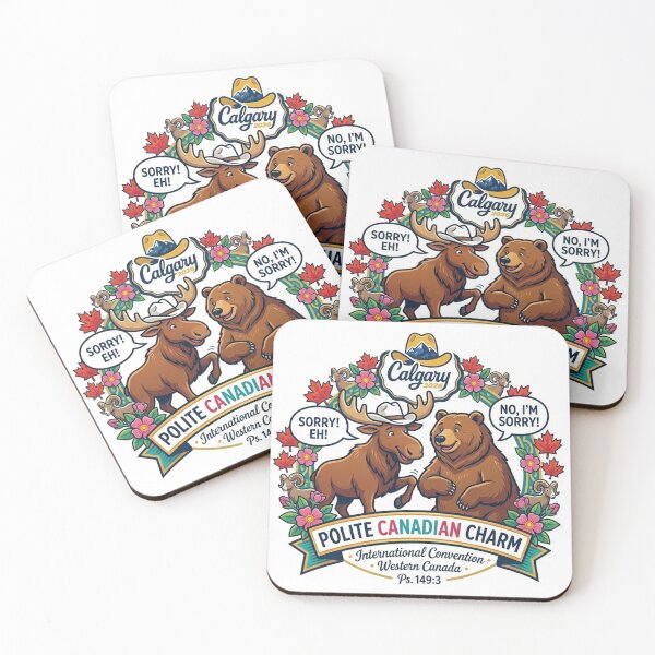 Item preview, Famously Polite Canadian Charm Sticker - Love Eh! Calgary 2026 designed and sold by Alpha-capital.