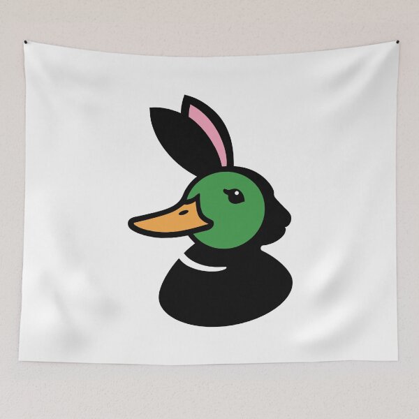 Item preview, Mallard Duck Rabbit Illusion Design - Colorful Nature Graphic Art designed and sold by ArthousePromos.