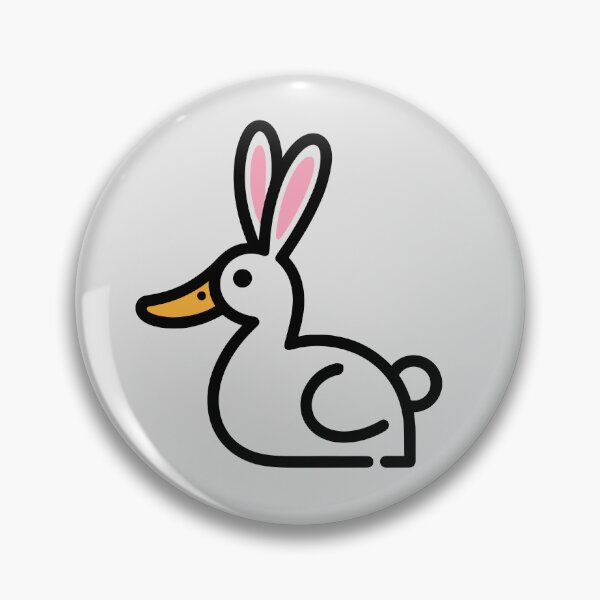 Item preview, Modern Duck Rabbit Logo Design - Sleek Minimalist Animal Art designed and sold by ArthousePromos.
