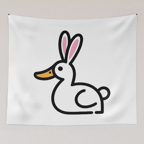 Item preview, Modern Duck Rabbit Logo Design - Sleek Minimalist Animal Art designed and sold by ArthousePromos.