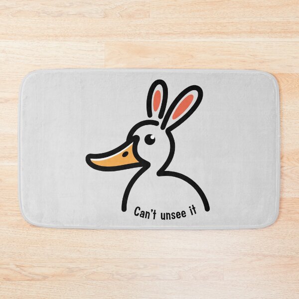 Item preview, "Can't Unsee It" Funny Optical Illusion Design - Duck Rabbit Line Art designed and sold by ArthousePromos.