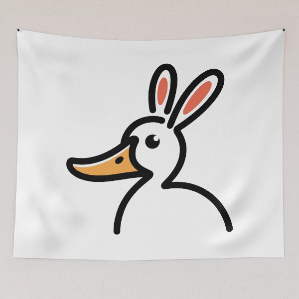 Item preview, Minimalist Duck or Rabbit Illusion Design - Simple Line Art Graphic designed and sold by ArthousePromos.