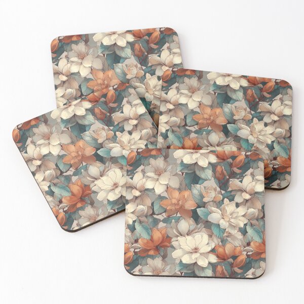 Item preview, Radiant Gardenias Print  - Flower Bouquet Pattern  - Wedding Gift Ideas designed and sold by RoyalStarsPatts.