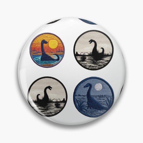 Item preview, Mini Loch Ness monster merit badges sticker pack designed and sold by MendaciousMina.