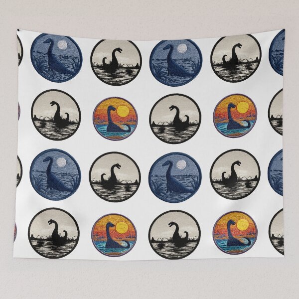 Item preview, Mini Loch Ness monster merit badges sticker pack designed and sold by MendaciousMina.