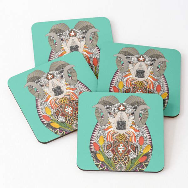 Item preview, Aries ram green designed and sold by scrummy.