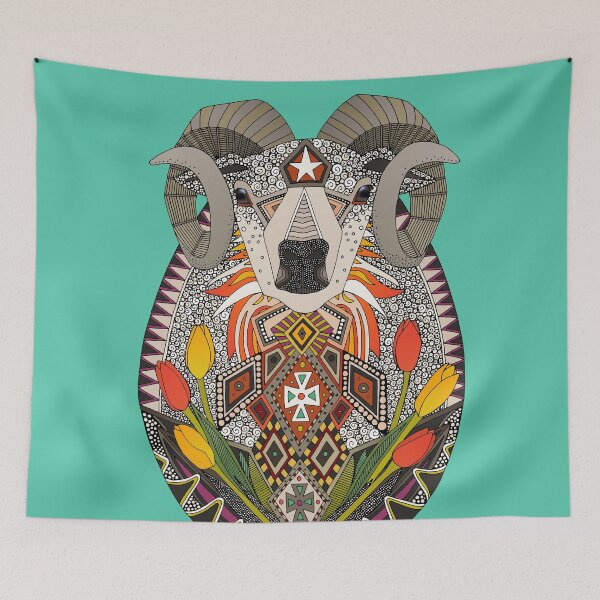 Item preview, Aries ram green designed and sold by scrummy.