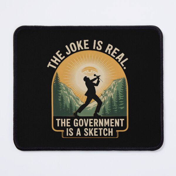 Item preview, Government Is A Sketch Political Satire Vintage Poster designed and sold by SplashTastic.