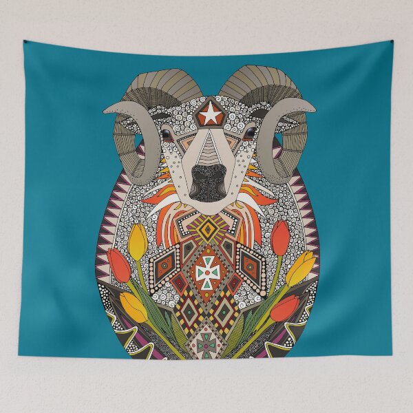 Item preview, Aries ram blue designed and sold by scrummy.