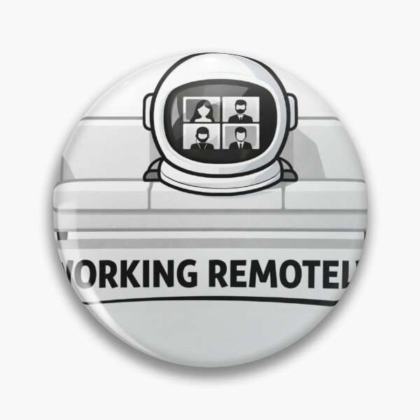 Item preview, Working Remotely Astronaut Funny Remote Work Zoom Meeting Design designed and sold by ZYNORAworld.