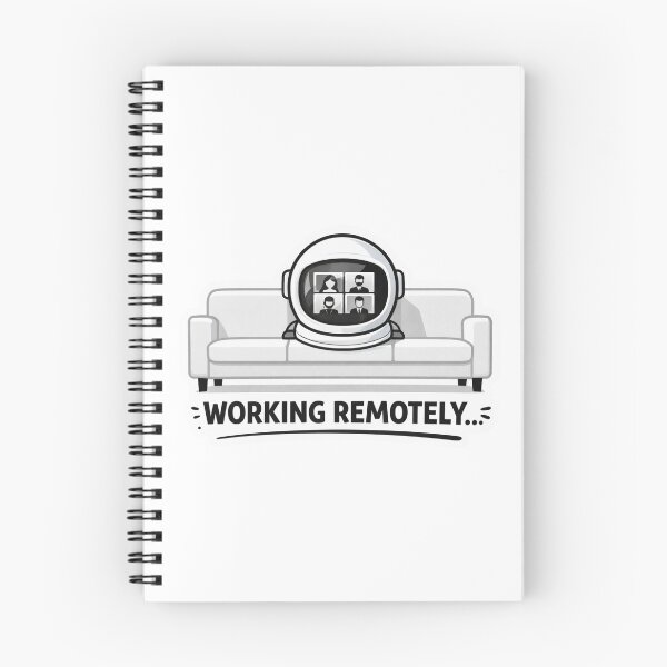 Item preview, Working Remotely Astronaut Funny Remote Work Zoom Meeting Design designed and sold by ZYNORAworld.
