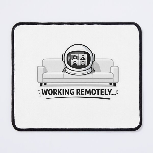 Item preview, Working Remotely Astronaut Funny Remote Work Zoom Meeting Design designed and sold by ZYNORAworld.