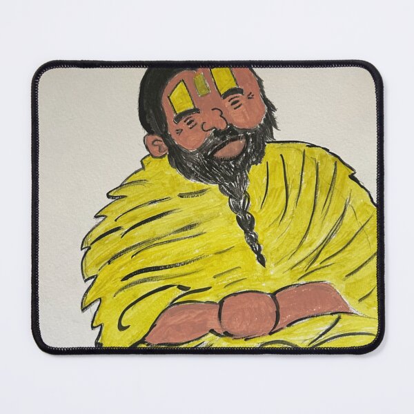 Item preview, Premanand Maharaj Spiritual Portrait Bhakti Art Indian Saint Painting designed and sold by DivineStroke.