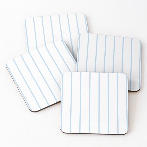 Item preview, Pinstriped White And Ice Blue Pattern designed and sold by pattern-archive.