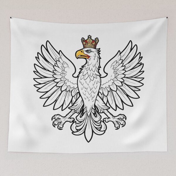 Item preview, Polish White Eagle Crowned – Heraldic Emblem Illustration designed and sold by myforestfog.