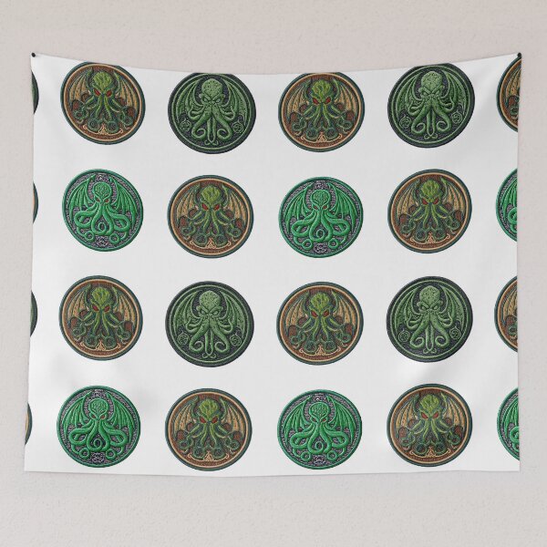 Item preview, Mini Cthulhu merit badges sticker pack designed and sold by MendaciousMina.