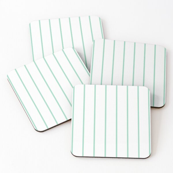 Item preview, Pinstriped White And Mint Pattern designed and sold by pattern-archive.