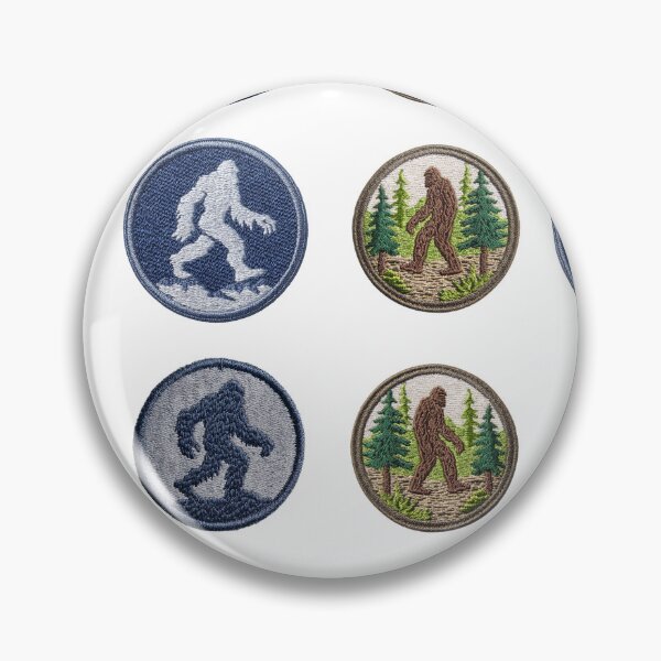 Item preview, Mini Yeti and Bigfoot merit badges sticker pack designed and sold by MendaciousMina.