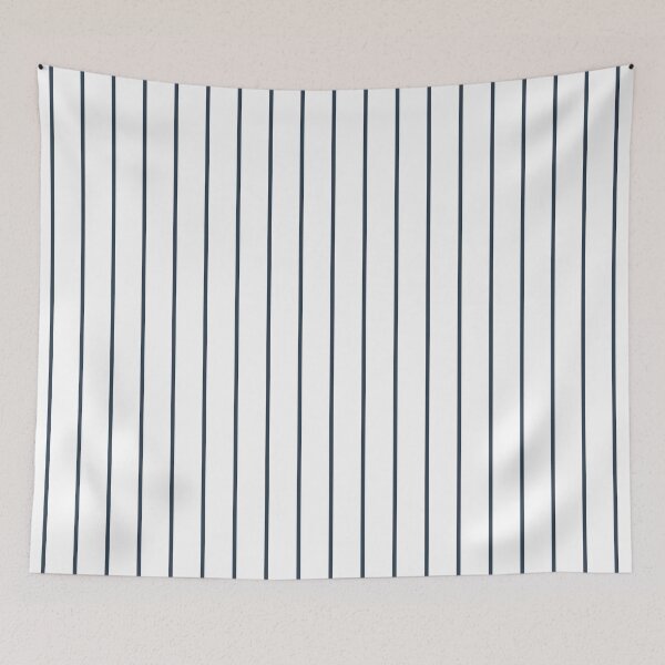 Item preview, Pinstriped White And Navy Pattern designed and sold by pattern-archive.