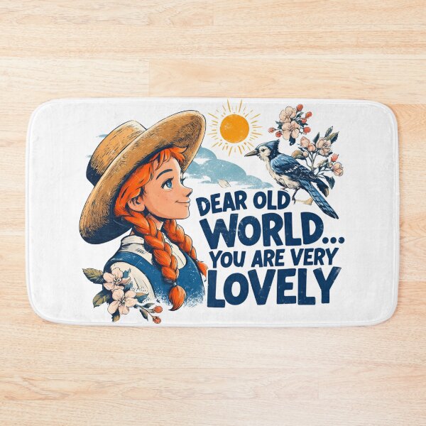 Item preview, Dear Old World You Are Very Lovely Floral Anne Shirley designed and sold by Fenay Designs.