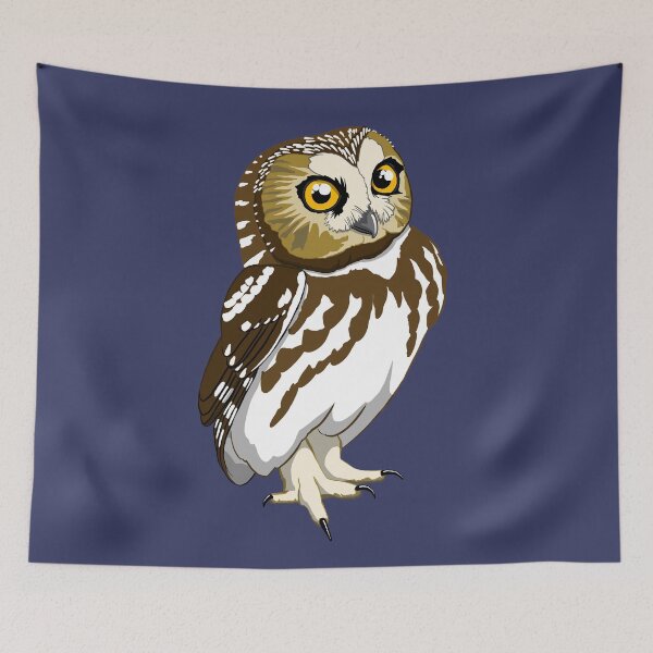 Item preview, Northern Saw-whet Owl designed and sold by BennuBirdy.