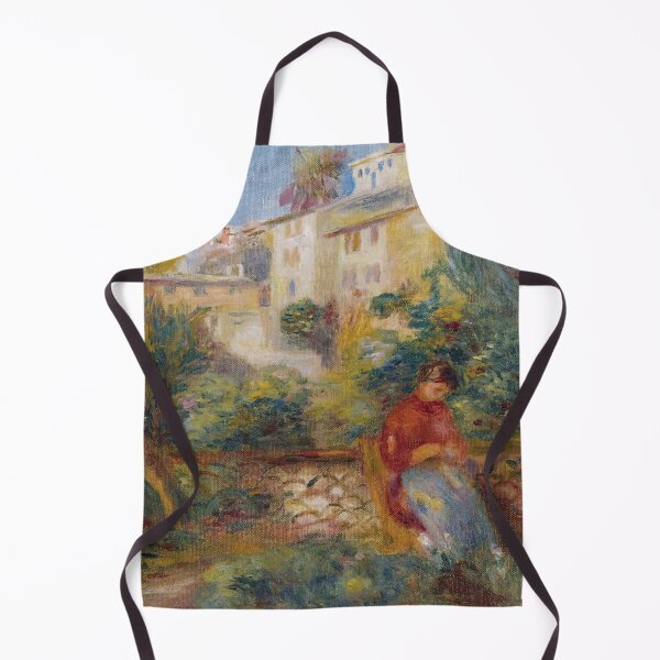 Item preview, La Terrasse a Cagnes by Pierre-Auguste Renoir: Serene Impressionist Garden Poster designed and sold by artofuniverse.