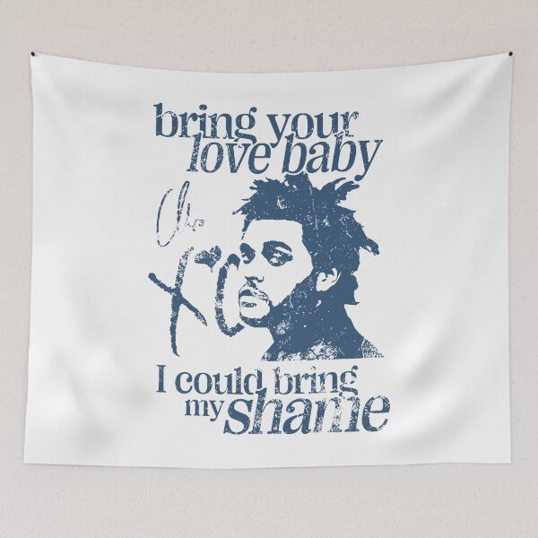 Item preview, The Weeknd Wicked Games Lyric Design - Trilogy Blue Graphic designed and sold by Novaque.