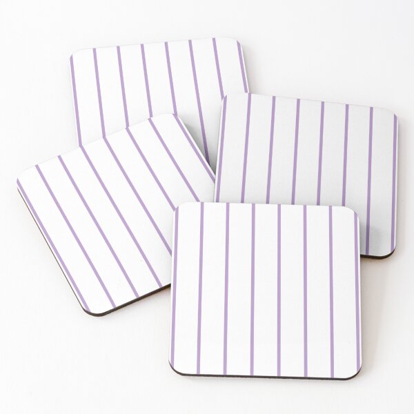Item preview, Pinstriped White And Purple Pattern designed and sold by pattern-archive.